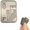 AOEVUIR Metal Poker Fidget Slider Giocattolo Agitatore Anti-Stress per Adulti Ansia Magnetica Calma lo Stress