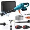 UOEONR Idropulitrice a batteria, 100 bar, per Makita 18 V, portatile, con ugello 6 in 1, motore senza spazzole, 3500 W, 380 l/h, pistola a pressione portatile per auto, casa, prato, giardino (2 batterie)
