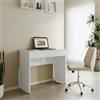 DEGHI Scrivania 100x41 cm bianco lucido con cassetto - Delhi