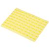 PATIKIL Etichette Adesive Piccole Freccia, 10 Fogli PET Autoadesivo Etichetta Indicatore di Difetti di Ispezione del Prodotto per Lavori Industriali, Giallo, 12x10mm