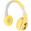 ASHATA Cuffie con Cancellazione Attiva del Rumore, Cuffie Auricolari Wireless Bluetooth 5.0 Pieghevoli, Cuffie con Luce Colorata RGB, Cuffie Auricolari in Pelle PU, per Ragazzi, Ragazze(Giallo)