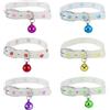 EHDWXVZM 6 Pezzi Collari Luminosi, Simpatici Collari di Silicone, Collari per Animali Domestici Regolabili, Materiali da Viaggio per Animali Domestici.