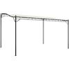 vidaXL Tettoia Crema 4x3 m 180 g/m² Tessuto e Acciaio, gazebo, tenda da festa, gazebo da campeggio, gazebo da giardino, gazebo per esterni