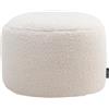 icon Milano Pouf Poggiapiedi, Crema, Tessuto Pile, Poltrona Sacco con Riempimento Incluso, Pouf Sacco, Camera da Letto, Soggiorno, Mobili Soggiorno