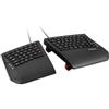Perixx PERIBOARD-524B US, [Aggiornamento firmware] Tastiera divisa ergonomica cablata - Angolo di inclinazione regolabile - Tasti a membrana Low Profile - Nero - Inglese americano