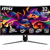 MSI MPG 321CURX QD-OLED Monitor Curvo Gaming da 32 UHD - 1700R, Pannello Quantum DOT OLED 3840 x 2160, 240Hz / 0,03ms, 99% DCI-P3, ΔE≤2, DisplayHDR True Black 400, DP 1.4a, HDMI 2.1, USB Type-C