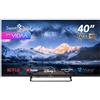 Smart Tech Smart TV 40" Full HD LED Vidaa DVBT2/C/S2 Classe E Wi-Fi Nero 40FV02V Smart Tech