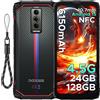 DOOGEE Rugged Smartphone 4.5G, 24GB+128GB(TF 2TB), 6.56" Hd+90Hz Telefono Indistruttibi