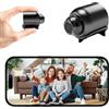 Generico Mini telecamera spia, telecamera HD wireless 1080P, mini telecamera spia nascosta, telecamere di sorveglianza interne ed esterne con funzione di visione notturna, rilevamento del movimento