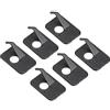 PATIKIL Freccia Rest Plastica per Sinistra Mano Composto Ricurvo Arco 6pz | Adesivo Tiro Arco Freccia Support