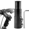 YCSYHQQX Rialzo Attacco Manubrio MTB, Estensore Forcella Regolabile, Prolunga Attacco Manubrio in Lega di Alluminio, Prolunga Asta Forcella Bicicletta, Riser per Bici da Strada BMX, Nero, 28,6 mm