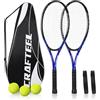 Crafteel Set di 2 racchette da tennis da 68,6 cm, per principianti, 68,6 cm, per sport ricreativi all'aperto