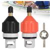 OFFCUP Adattatore per Pompa Valvola SUP 2 Pezzi Adattatore Pompa con 9 Ugelli Valvola Aria Adattatore per Valvola Adattatore Compressore per Tavola SUP, Gommoni, Kayak, Materassino ad Aria