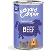 Edgard Cooper Edgard & Cooper Cibo umido per cani, Adulti, (Manzo, 400g x 6), umido cani, carne fresca e ingredienti naturali, senza cereali, ipoallergenico, senza zuccheri aggiunti