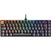 Glorious Gaming GMMK 2 Compact (65%) - tastiera gaming mecc., TKL compatta 65%, alluminio, personalizzab., tasti doppia iniezione, Fox Switches, RGB per ogni tasto, layout AZERTY francese - Nero