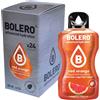 Bolero Drink 24 Bustine 3 gr grammi Sticks Frutta Preparato Polvere Solubile Per Bevanda Fresca in Acqua Prodotto, 72 grammi dolcificato alla stevia (Red Orange)