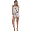 Disney Pigiama senza maniche Mickey Patch da donna, Marino, XL