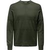 ONLY & SONS Onsmalik Reg 12 Pinaple Crew Knit Noos, Olive Night, 3XL Uomo