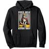 Funny Cat Designs Paws Rule Hands Obey - Ciotola divertente per gatti Felpa con Cappuccio