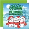Stuff4 Biglietti di Natale donne e uomini - Natale felino festivo - Biglietto di auguri di Natale tutta la famiglia sorella fratello cugino 145 mmx145 mm regalo singolo animali domestici