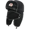 bomhys Cappello Uomo Distintivo Militare Sovietico Cappello Colbacco Colbacco Russo Cappello da Pilota Cappello Invernale in Pelliccia Sintetica con Paraorecchie Cappello da Neve Berretto da Sci da