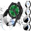 Diruite 4+4 Pezzi Cover per Samsung Galaxy Watch 6 Classic 43mm Pellicola Protettiva,PC Custodia*4 & Trasparente Vetro Temperato Pellicola*2 + Privacy Vetro*2 per Galaxy Watch 6 Classic 43mm