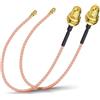 Bingfu Cavo Antenna WiFi Cavo Coassiale RP-SMA Femmina a Presa Micro Coassiale 0.3mm da 15 cm per Intel Fenvi DELL PCI Express PCIE Scheda di Rete Wireless Mini Adattatore WIFI, 2 Pacchi
