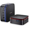 Blackview Mini PC 2025 Intel Twin Lake N150 (fino a 3,60 GHz), MP60 16GB RAM 512GB SSD Gaming PC, 4K UHD Dual HDMI, Win 11 Pro, Gigabit Ethernet, Mini Computer per Ufficio/Casa/Dual WiFi/HDMI*2/USB*4