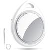 QCOQ Air Tracker Tag 1 Pezzi, Bianco | Smart Tracker Funziona con Apple Dov'è App (solo iOS), Batteria Sostituibile Bluetooth Trova Oggetti, Localizzatore Chiavi per Chiavi/Bagagli/Valigie/Portafogli