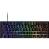 MONSGEEK Tastiera da gaming FUN60 Pro con grilletto rapido, switch magnetico 8k SP, tastiera HE, cablata, finitura nera lucida al 60% (switch magnetico antiriflesso, layout USA)