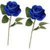 arrderly 2 rose artificiali, rose rosa, pianta artificiale, ornamento da scrivania, decorazione per matrimoni, casa, feste, ufficio, centrotavola, composizioni floreali fai da te