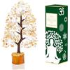 Crocon Pietra preziosa di citrino albero della vita albero dei soldi Feng Shui guarigione pietra dei chakra spirituale regalo per la mamma arredamento per la casa regalo di compleanno per donne 10-12 pollici