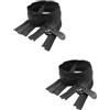 JUKOTA 2 pezzi Cerniera Lampo Nera, 100 cm, Cerniera Lampo Misura #8, Larghezza 38 mm, Chiusure de Lampo a Due Vie Divisibile, Separare Cerniere,Lampo Metallo,per Jacket Cucire Cappotti Giacca (Nero)