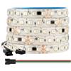 BTF-LIGHTING 5050SMD WS2814 IC RGBW 4in1 Striscia LED Indirizzabile RGB+Bianco Caldo 5M 84LEDs/m DC24V PCB Bianco IP65 Impermeabile Dreamcolor per DIY-Project Decorazione Della Casa (Solo Striscia)
