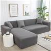 Amsg Copridivano con Penisola Elasticizzato A Sinistra Destra, Copridivano AntiGraffio Gatto Chaise Longue Sofa Cover A Forma di L,L,L 190~230cm