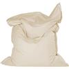 SXBCyan Retangular Piscina Galleggiante Pouf Pouf Copertura No Filler Impermeabile Spiaggia Cuscino sac Salon Divano Letto Chaise Lounge (Color : Beige, Size : 100x130cm-cover)