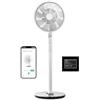 Duux Whisper Flex Ultimate - Ventilatore silenzioso a piano, con modalità notturna e timer con controllo remoto e smartphone, batteria inclusa (bianco)