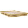 vidaXL Struttura Letto Senza Materasso 160x200 cm in Legno di Rovere, mobili per Camera da Letto, Rete del Letto, Letto Matrimoniale, Letto