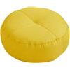 perfk Cuscino da Pavimento Rotondo Cuscino da Seduta Cuscino da Meditazione Premium Piccolo Cuscino da Pavimento per Meditazione per Yoga, Divano Letto, Giallo