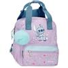 Disney Joumma Lovely Stitch - Zaino scolastico adattabile al carrello, 23 x 28 x 10 cm, in poliestere, 6,44 l, colore: Viola