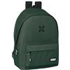 safta Munich Basic - Zaino per laptop da 15,6 e USB, ideale per giovani di diverse età, tessuto riciclato, comodo e versatile, qualità e resistenza, 31 x 18 x 44 cm, colore verde, Verde, Estándar,