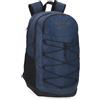 Reebok Tech, zaino scolastico, zaino nero e blu in poliestere, spallacci larghi, ergonomici e imbottiti, scomparti multipli, di Joumma Bags