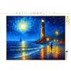 CALVENDO Puzzle da passeggio faro di notte | Lege-size cm puzzle foto per ore felici
