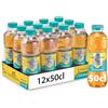 San Benedetto, Thè Deteinato al Limone, 12x500 ml, Senza Teina e Glutine, Bevanda Fresca e Dissetante, Tappo Click, con Poche Calorie.