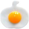 Visiblurry Uova Squishy Giocattoli,Giocattolo a novità 'uovo fritto elastico realistico - Giocattolo di burla artificiale con cibo finto per bambini e adulti antistress Visiblurry