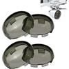 HCmotorku Copertura per lente flash moto, adatta per Harley Touring Road King Street Glide Sportster Softail Dyna 2000-2023, grigio fumo, 4 pezzi