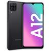 Samsung Galaxy A12, Smartphone, Display 6.5 HD+, 4 Fotocamere Posteriori, 128 GB Espandibili, RAM 4 GB, Batteria 5000 mAh, 4G, Dual Sim, Android 10, 205 g, Ricarica Rapida [Versione Italiana], Nero