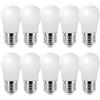 HUAMu Lampadina colorata a LED 2 W, E27, luce bianca fredda, per illuminazione natalizia, 10 pezzi
