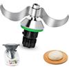 Hossom Coltello per Impastare per Bimby TM6/ TM5, Gruppo Coltelli Bimby TM5 TM6 in Acciaio Inox SUS420, Thermomix Ricambi Robot da Cucina Lame, Nessun Residuo di Pasta, Pulizia Rapida della Lama
