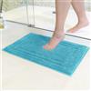 Decomira Tappeto Bagno Antiscivolo | Tappetino bagno super assorbente, lavabile in lavatrice | Per il bagno, la doccia, la vasca da bagno o come tappetino WC | Turchese - 40x60 cm